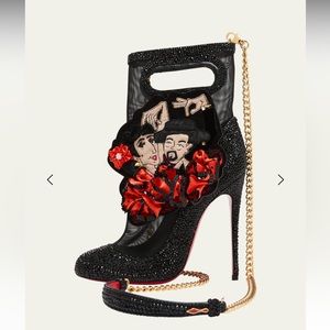 SOLD — CHRISTIAN LOUBOUTIN
Fifi Charm with Flamenco Strass heel bag